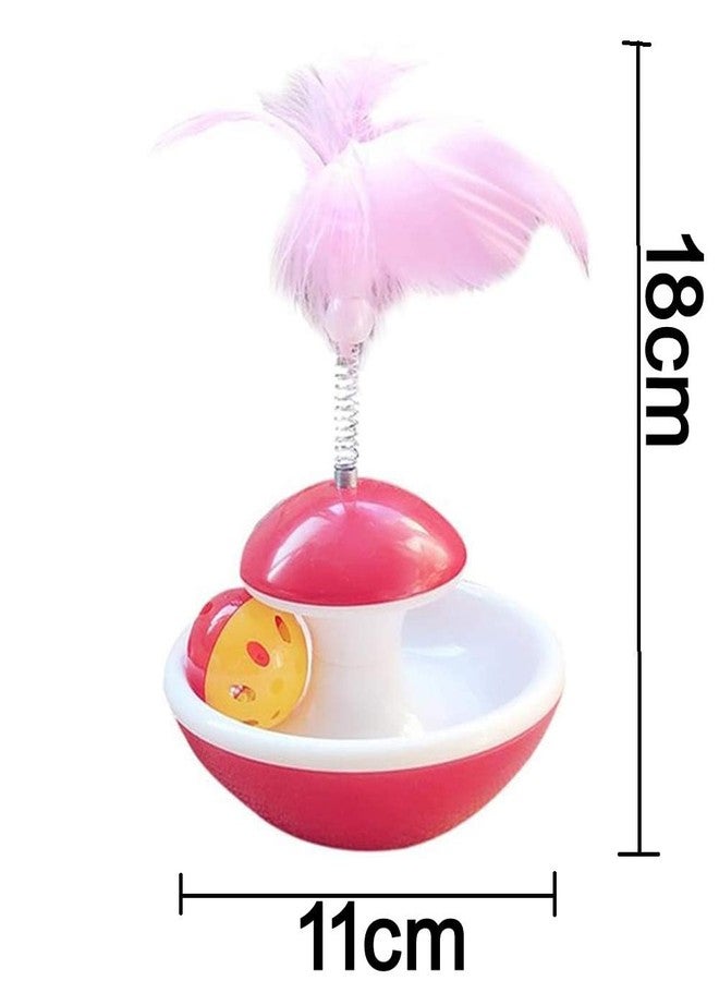 Western Era Rolling Interactive Tumbler Pet-Friendly Cat Toy with Feather, Teaser, Training Toy for Cat/Kitten (Random) - Image 4